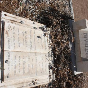 VILLIERS Jan Daniel, de 1855-1938 &amp; Susara Johanna HUGO 1857-1940