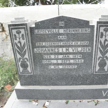 VILJOEN Johannes I. M. 1874-1940