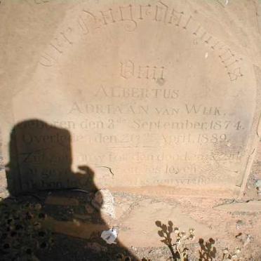 WIJK Albertus Adriaan, van 1874-1889