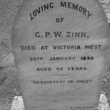 ZINN C.P.W. -1890