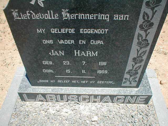LABUSCHAGNE Jan Harm 1911-1969
