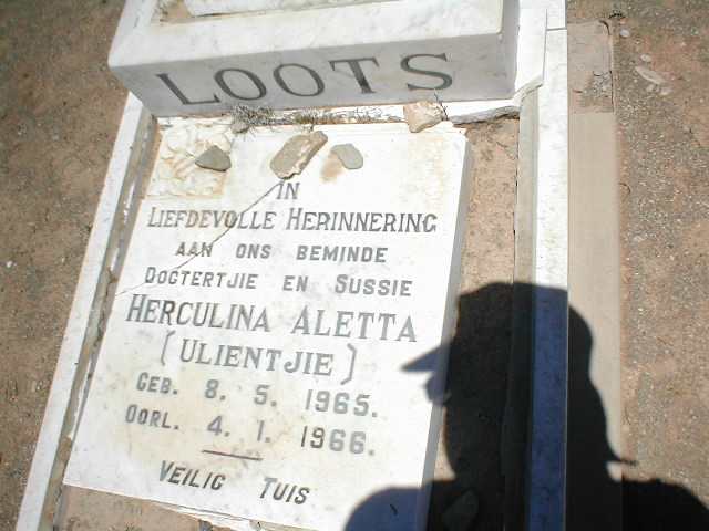 LOOTS Herculina Aletta 1965-1966