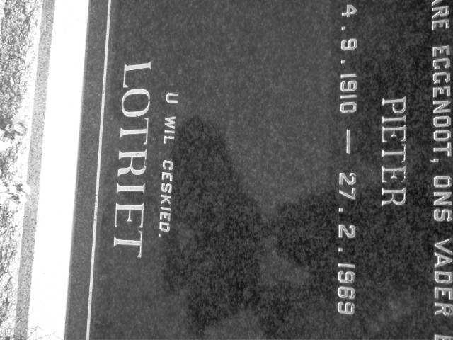LOTRIET Pieter 1910-1969
