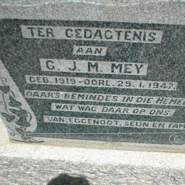 MEY G.J.M. 1919-1947