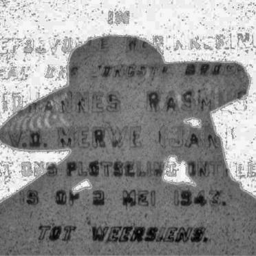 MERWE Johannes Rasmus, v.d. -1943