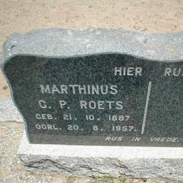 ROETS Marthinus G.P. 1887-1957
