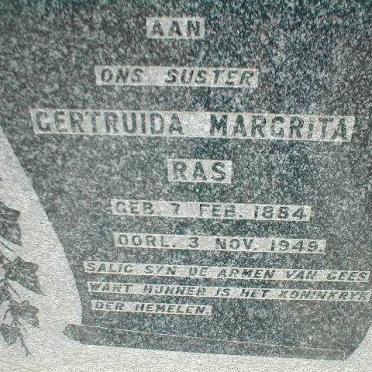 RAS Gertruida Margrita 1884-1949