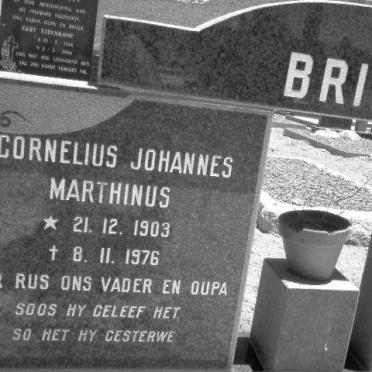 BRINK Cornelius Johannes Marthinus 1903-1976