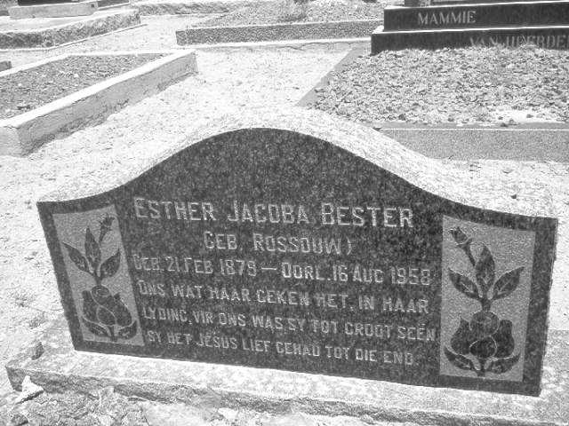 BESTER Esther Jacoba nee ROSSOUW 1879-1958