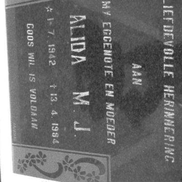 BARNARD Alida M.J. 1942-1984