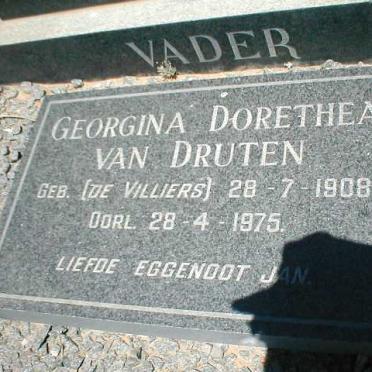 DRUTEN Georgina Dorothea, van nee DE VILLIERS 1908-1975