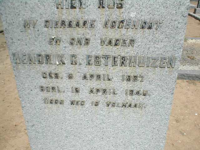 ESTERHUIZEN Hendrik C. 1897-1945