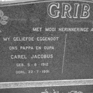GRIB Carel Jacobus 1912-1991