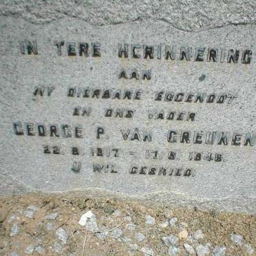 GREUNEN George P., van 1917-1946