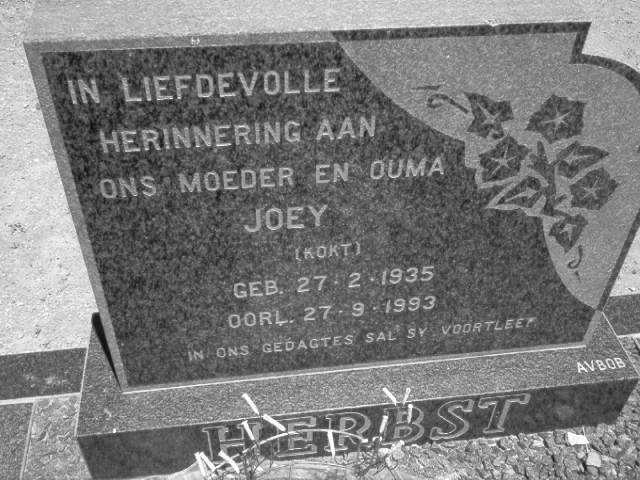 HERBST Joey nee KOKT 1935-1993