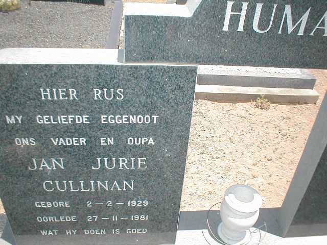 HUMAN Jan Jurie Cullinan 1929-1981