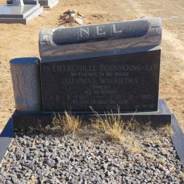 NEL Jacomina Magrietha nee VAN HEERDEN 1943-1980