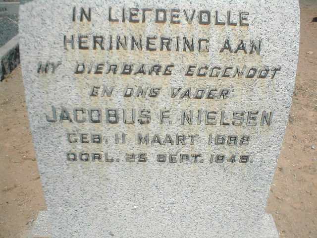 NIELSEN Jacobus F. 1882-1949