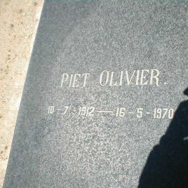 OLIVIER Piet 1912-1970