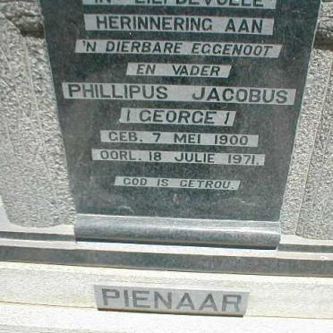 PIENAAR Phillipus Jacobus 1900-1971