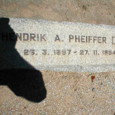 PHEIFFER Hendrik A. 1897-1954