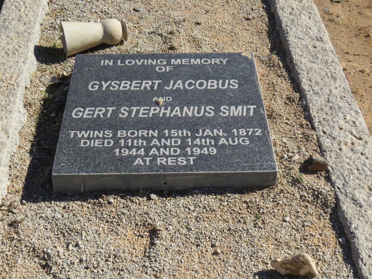 SMIT Gysbert Jacobus 1872-1944 :: SMIT Gert Stephanus 1872-1949