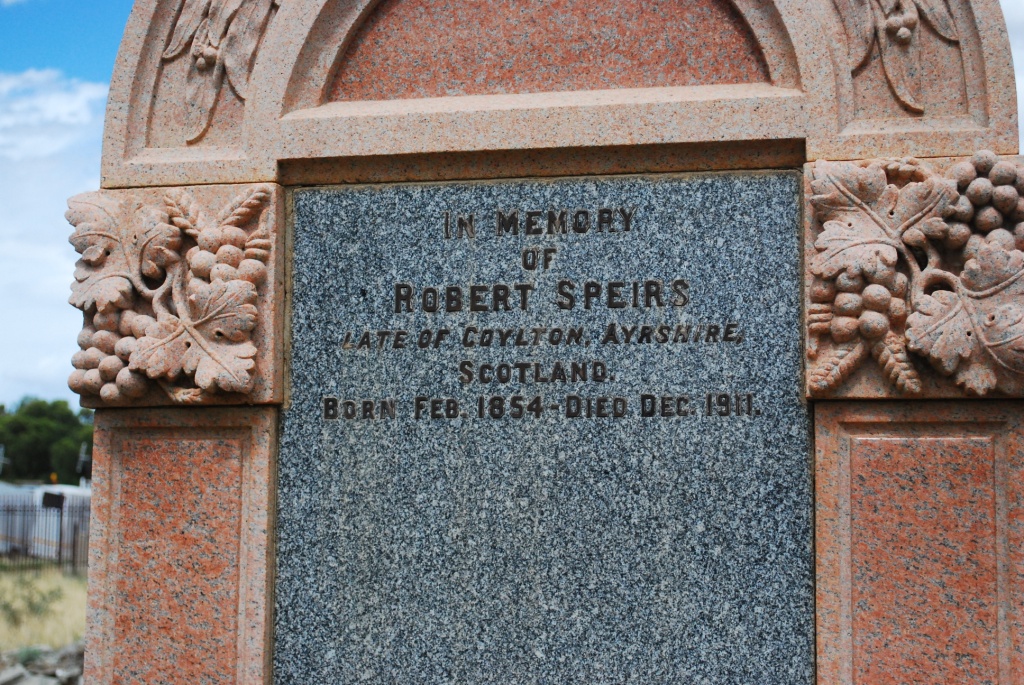 SPEIRS Robert 1854-1911