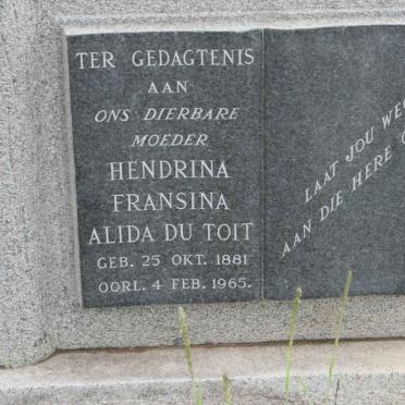 TOIT Hendrina Fransina Alida, du 1881-1965