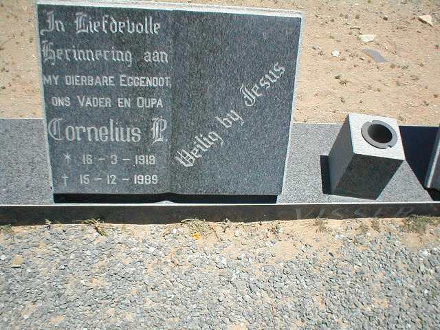 VISSER Cornelius P. 1919-1989