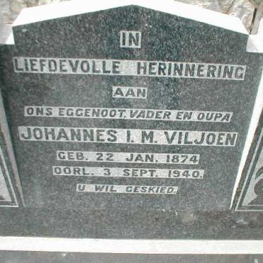 VILJOEN Johannes I. M. 1874-1940