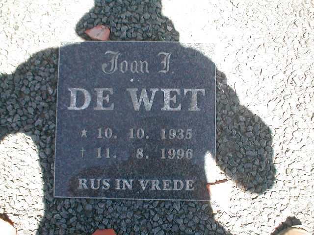 WET Joan I., de 1935-1996