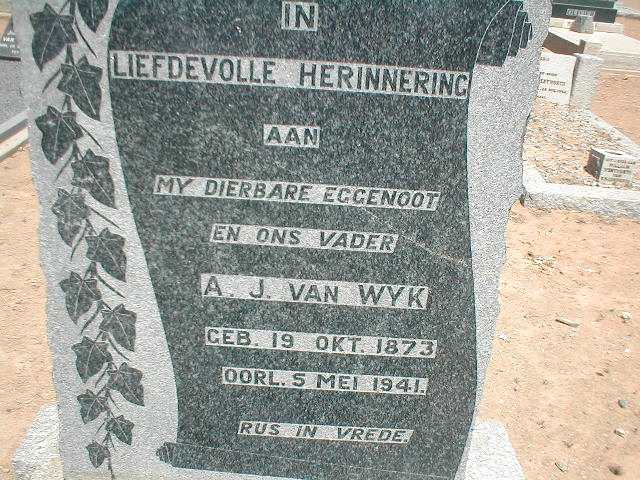 WYK A.J., van 1873-1941