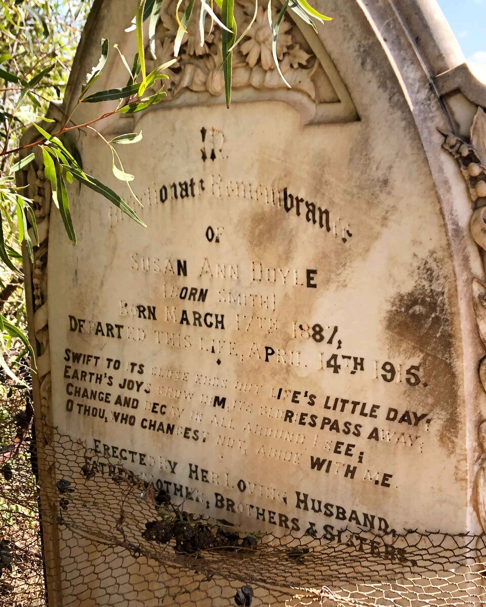 DOYLE Susan Ann nee SMITH 1887-1915