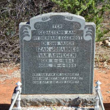 ASWEGEN Izak Johannes, van 1884-1955