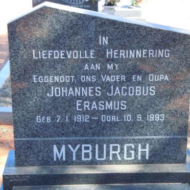 MYBURGH Johannes Jacobus Erasmus 1912-1993
