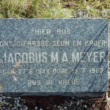 MEYER Jacobus M.A. 1943-1962