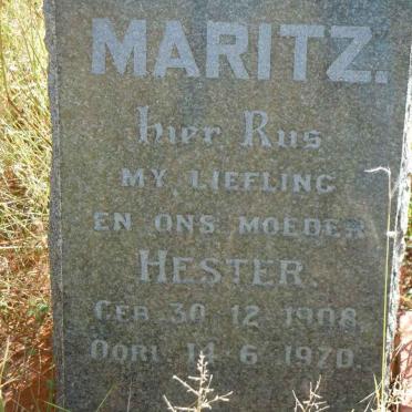 MARITZ Hester 1908-1970