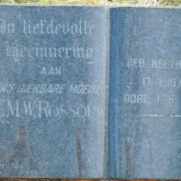 ROSSOUW C.M.W. nee NEETHLING 1870-1967
