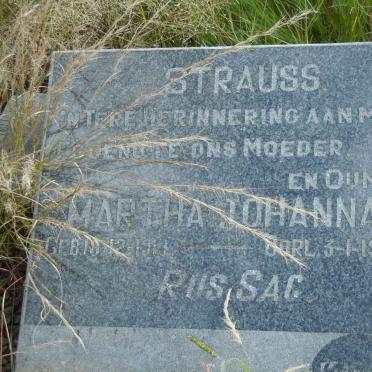 STRAUSS Martha Johanna 1919-1971