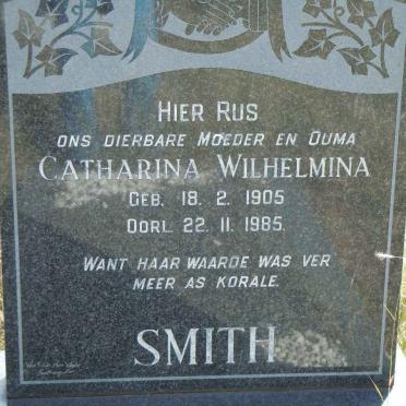 SMITH Catharina Wilhelmina 1905-1985
