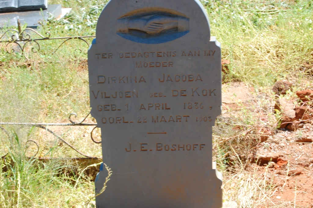 VILJOEN Dirkina Jacoba nee DE KOK 1836-1903