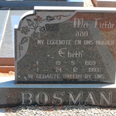 BOSMAN Ebeth 1959-1993