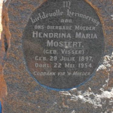 MOSTERT Hendrina Maria nee VISSER 1897-1954