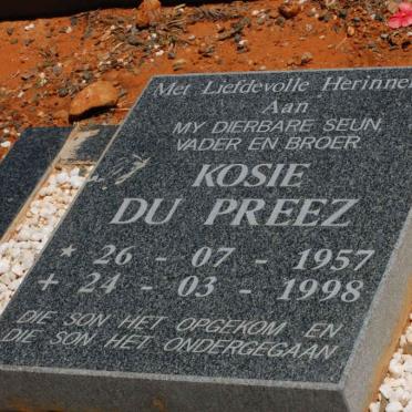 PREEZ Kosie, du 1957-1998