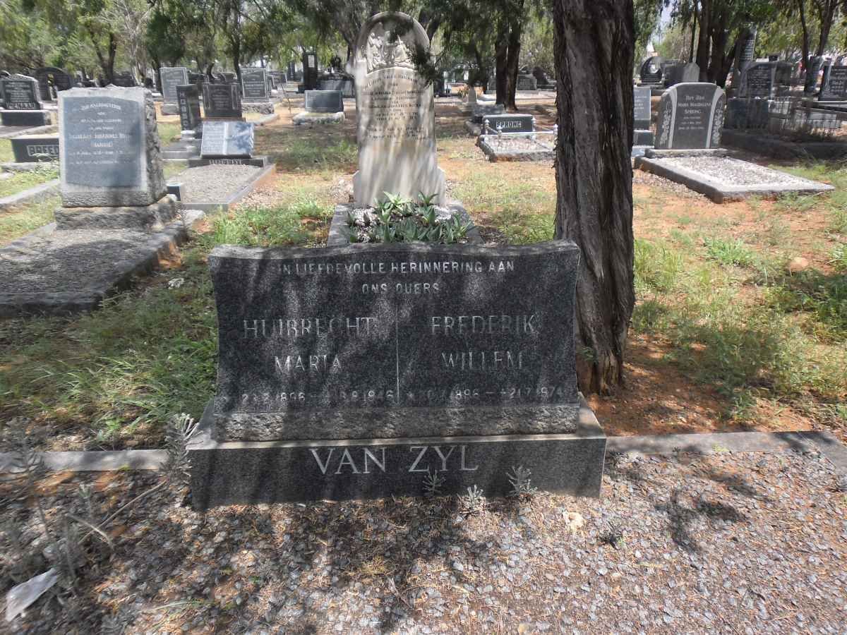 ZYL Frederik Willem, van 1896-1974 &amp; Huibrecht Marta 1896-1946