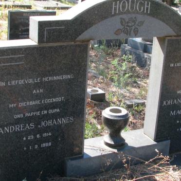 HOUGH Andreas Johannes 1914-1968 &amp; Johanna Petronella Magrietha 1914-2001