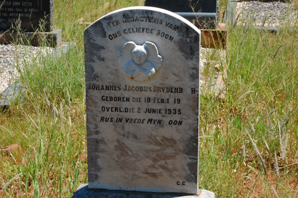 BRYDENBACH Johannes Jacobus 1919-1935