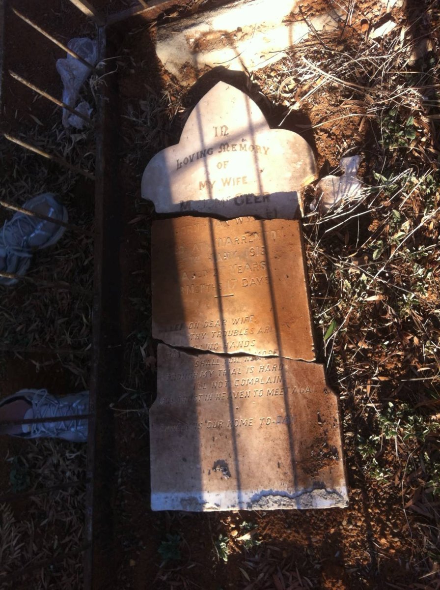 McGEER M.J. nee VAN WY? -1918