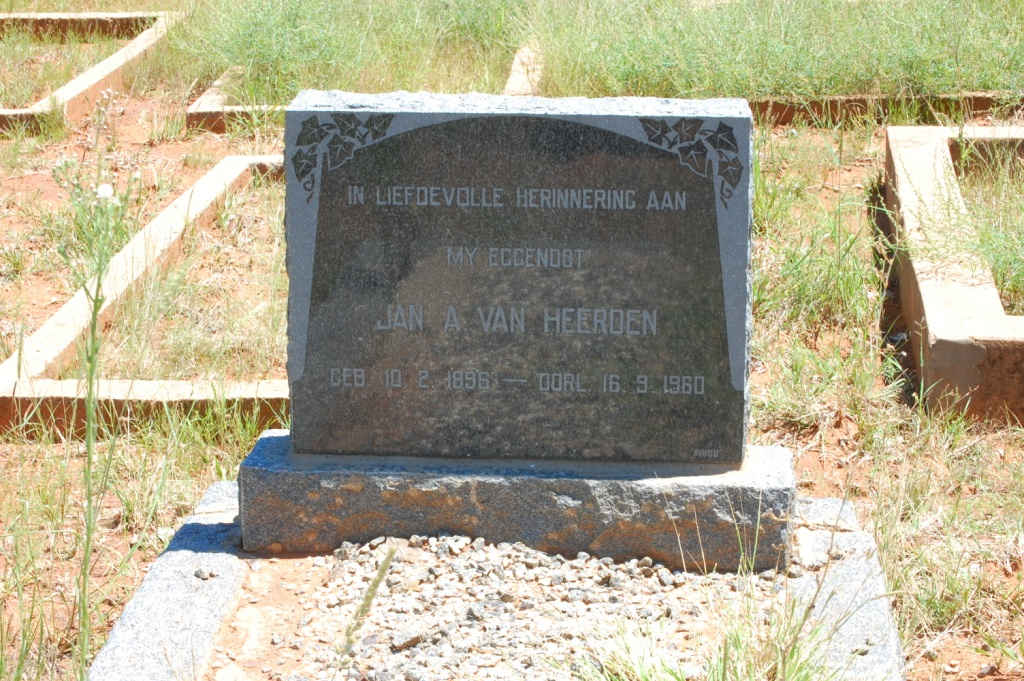 HEERDEN Jan A., van 1896-1960