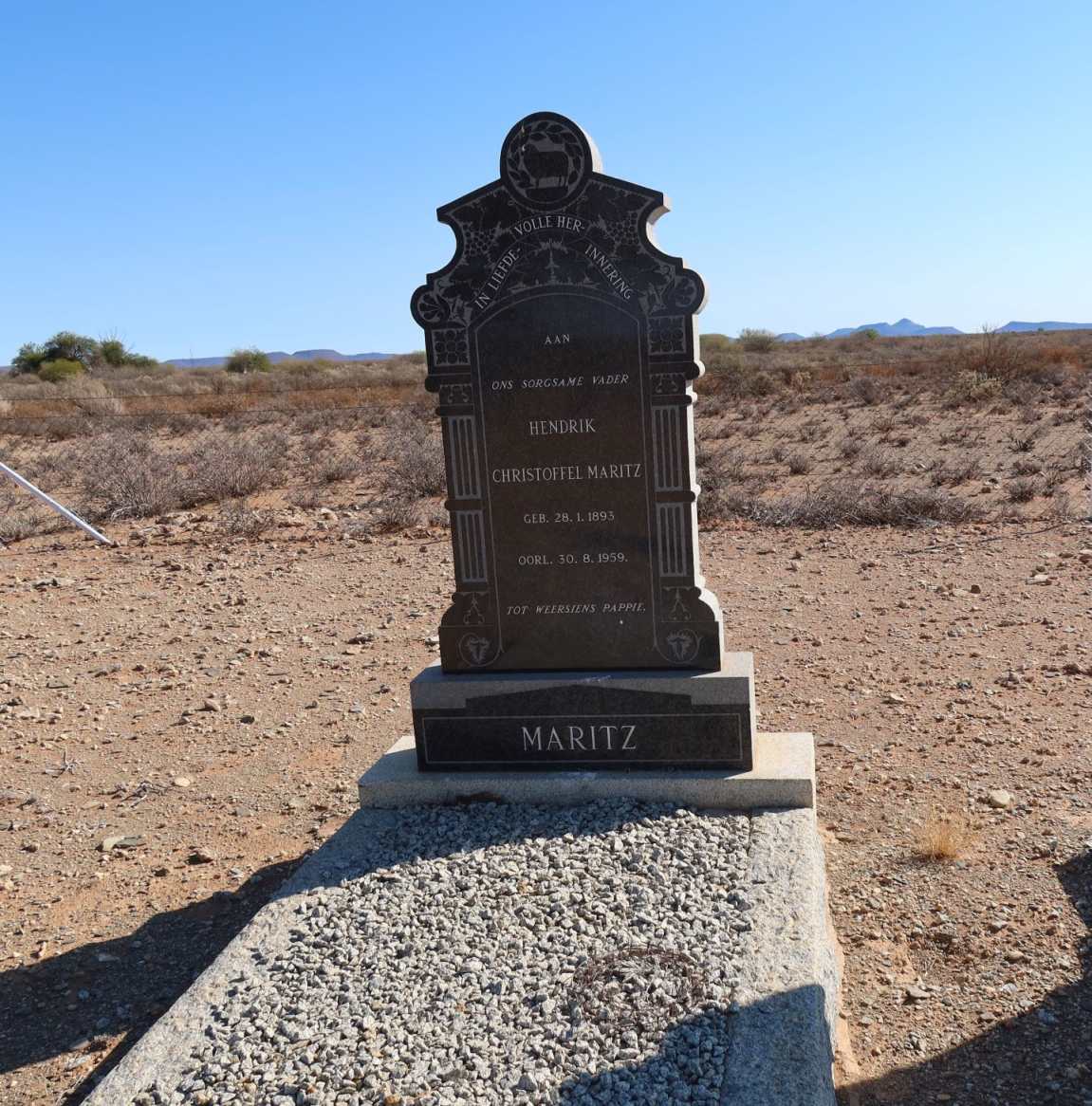 MARITZ Hendrik Christoffel 1893-1959